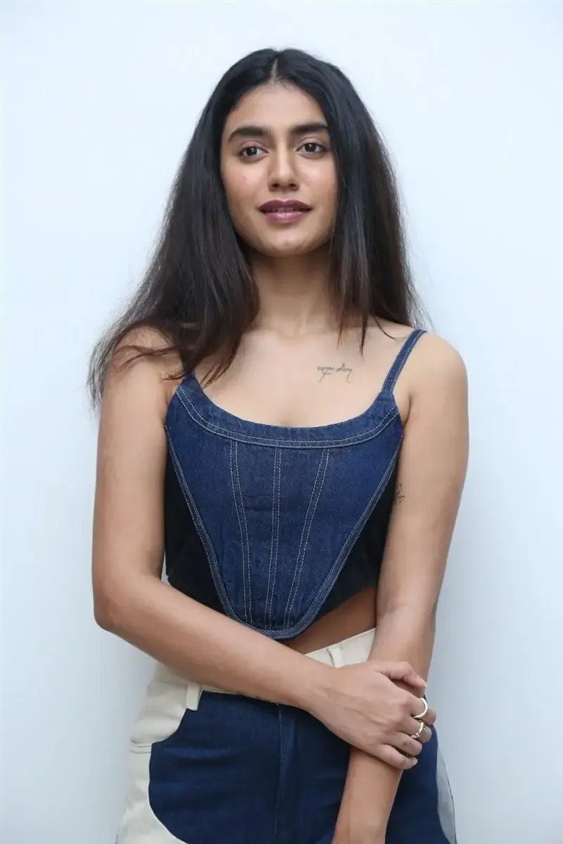 TELUGU ACTRESS PRIYA PRAKASH VARRIER IMAGES AT BRO MOVIE INTERVIEW 12